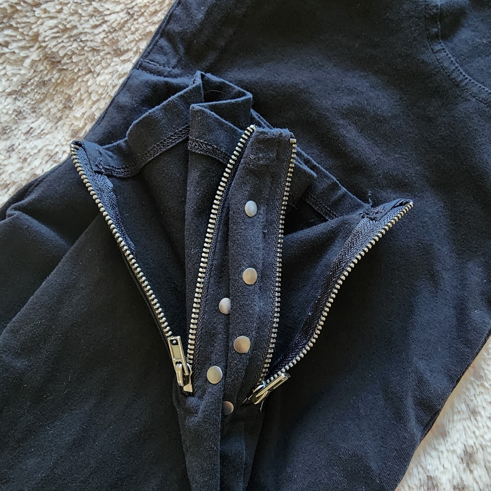 Style & Co. Womens Black Leggings with Zipper Accents - Picture 4 of 4